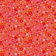 Christmas Brights: Motifs Red 024/R | Makower UK | Quilting Cotton