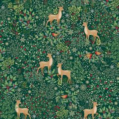 Enchanted Christmas: Dasher Green 026/G | Makower UK | Quilting Cotton