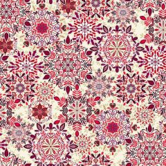 Enchanted Christmas: Snowflake Red 027/R | Makower UK | Quilting Cotton