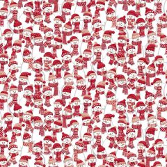 Christmas Wishes: Frosty Fellows Red 035/R | Makower UK | Quilting Cotton