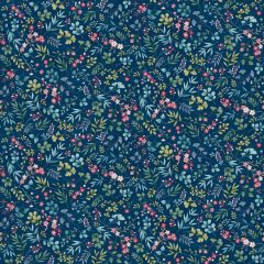 Kasumi Cherry Blossom Indigo 044B | Makower UK | Quilting Fabric