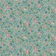 Kasumi Cherry Blossom Teal 044T | Makower UK | Quilting Fabric