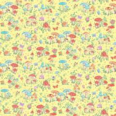 Fairy Dust Toadstool Lemon 051Y | Makower UK | Quilting Fabric