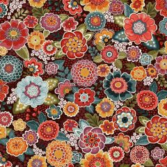 Revival Floral Brown 056V | Makower UK | Quilting Fabric