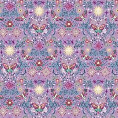 Luna Night Garden Lilac 072L | Makower UK | Quilting Fabric