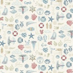 High Tide Maritime Cream 078Q | Makower UK | Quilting Fabric