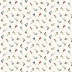 High Tide Sail Away Cream 080Q | Makower UK | Quilting Fabric