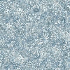 High Tide Reef Mid Blue 081B5 | Makower UK | Quilting Fabric