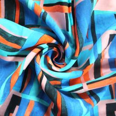 Freeform Square Abstractions Viscose | Dressmaking Fabric