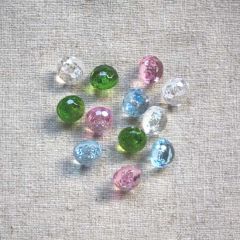 Clear Shanked Jewel Button: 13mm