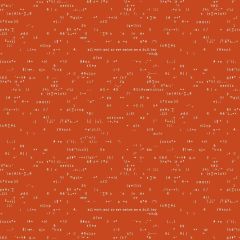 Scrawl Punctuation Tomato 1215R | Andover | Quilting Fabric