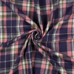 Brushed Flannel Lavender Plaid Shirting | Dressmaking Fabric