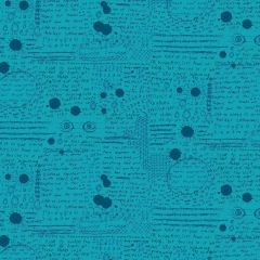 Scrawl Rant Cerulean 1456T | Andover | Quilting Fabric