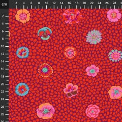 Kaffe Fassett Guinea Flower: Red PWGP059 | Quilting Fabric