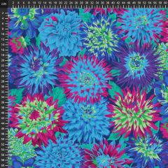 Kaffe Fassett Cactus Dahlia: Blue PWPJ054 | Quilting Fabric