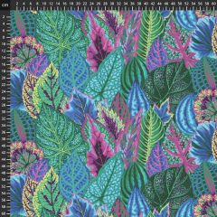 Kaffe Fassett Coleus: Turquoise PWPJ030 | Quilting Fabric