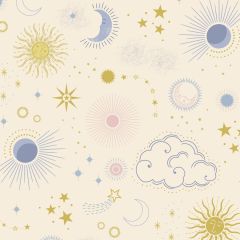 Celestial Skies on Cream A754.1 | Lewis & Irene | Quilting Cotton: Bolt End