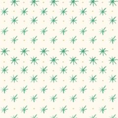 Flower Collection Stars Grass BG038 | Lewis & Irene | Quilting Fabric