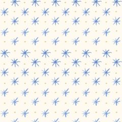 Flower Collection Stars Cornflower BG039 | Lewis & Irene | Quilting Fabric