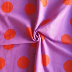 Brushed Cotton Flannel Big Dots Lavender | Dressmaking Fabric