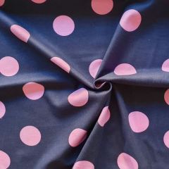 Brushed Cotton Flannel Big Dots Navy | Dressmaking Fabric