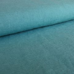 Washed Linen: Soft Teal | Dressmaking Fabric: Bolt End