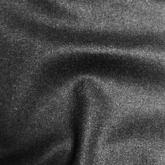 Trouserweight Wool Rich Flannel: Black | Dressmaking Fabric