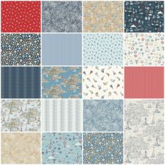 High Tide Fat Quarter Bundle | Makower UK | Quilting Cotton