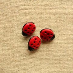 Ladybird Button: 15mm