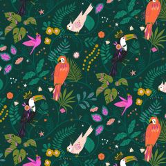 Tropical Birds 2234 | Jungle Luxe Quilting Cotton | Dashwood Studio: Bolt End
