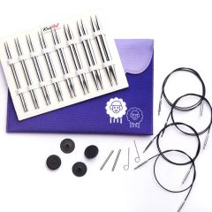 KnitPro Interchangeable Circular Knitting Needle Set: Nova Metal | Deluxe Set