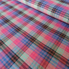 Brushed Cotton Check Shirting: Montague | Dressmaking Fabric: Bolt End