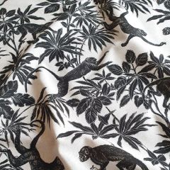 Toile Savoie: Sapajou Black | Interiors Furnishing Fabric: Bolt End