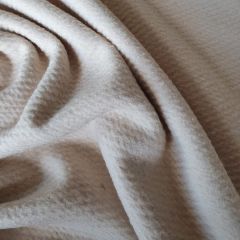 Textured Off White Wool Mix | Dressmaking Fabric: Bolt End